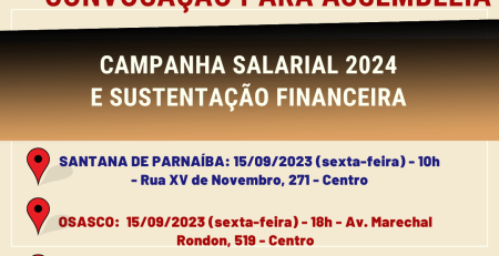 Campanha Salarial 2024: Edital de Convocação e Sustentação Financeira